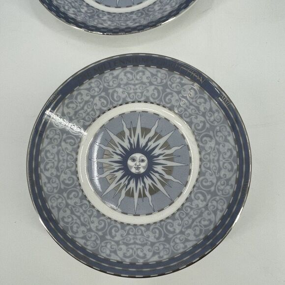 Wedgwood Celebration of the Millennium Bone China Pair Cups/Saucers Original Box - Picture 5 of 12